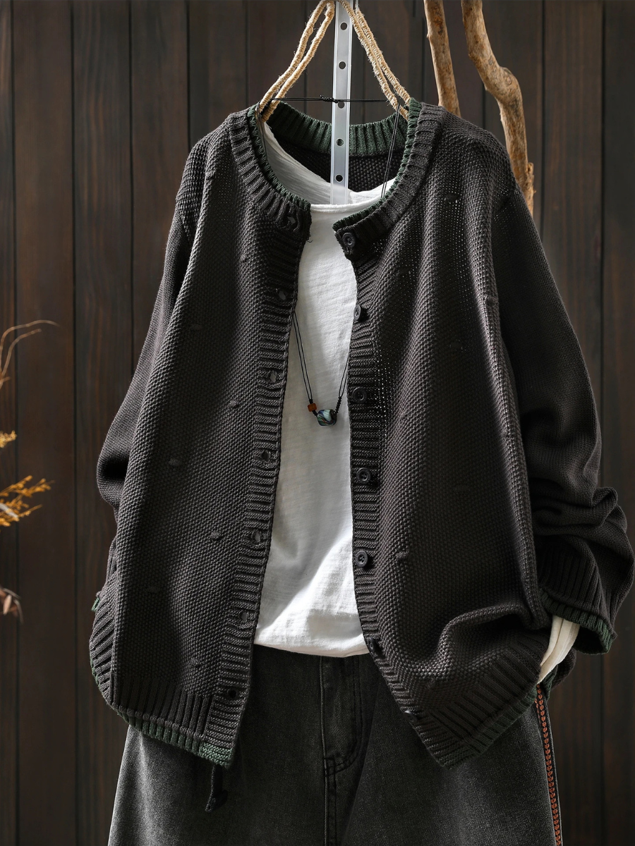 Odette | Women's Oversized Button-Front Cardigan