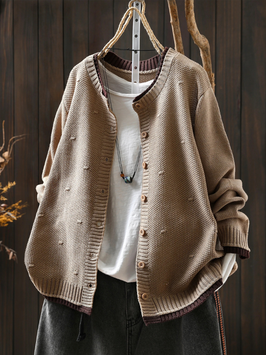 Odette | Women's Oversized Button-Front Cardigan