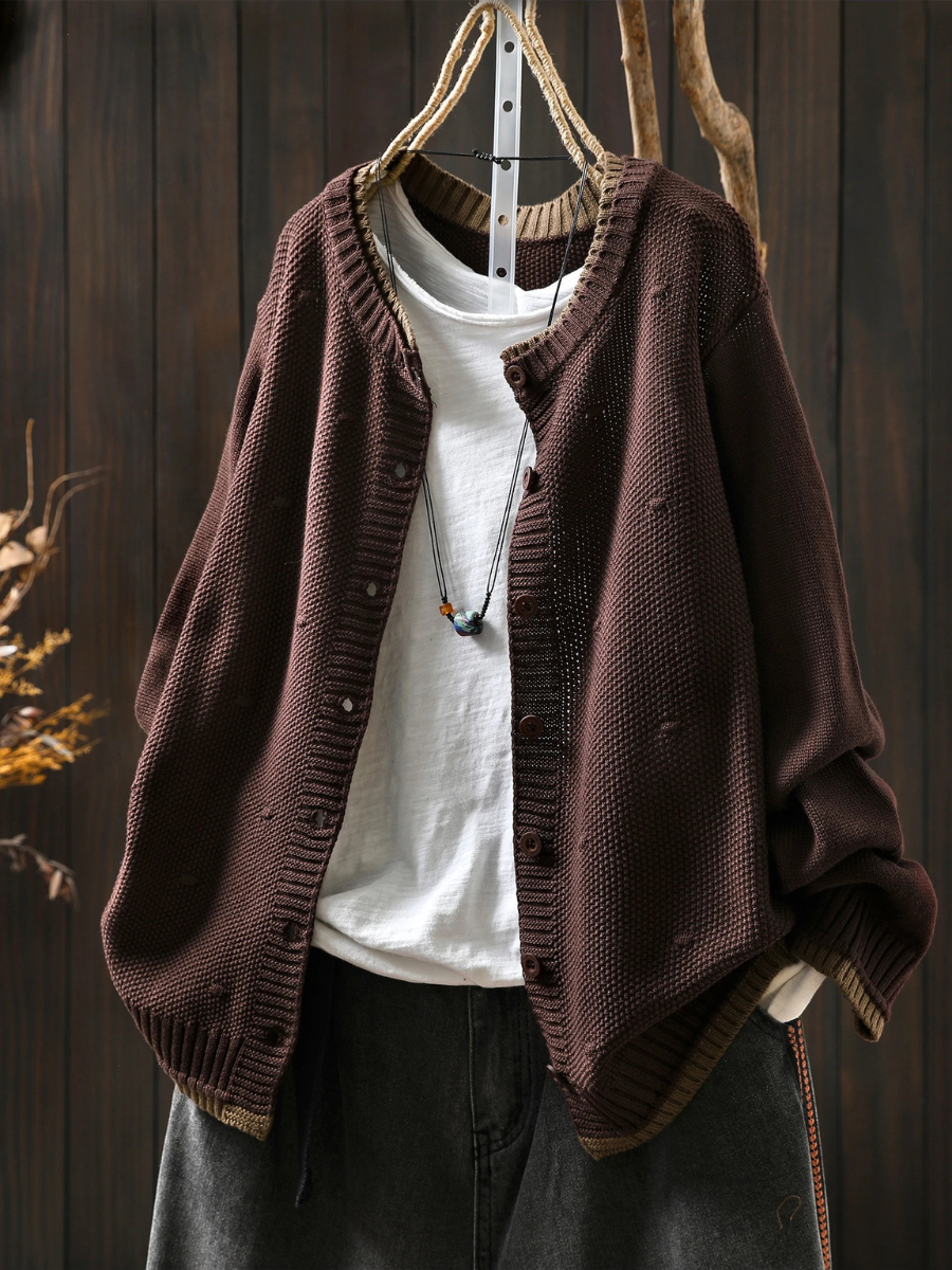 Odette | Women's Oversized Button-Front Cardigan