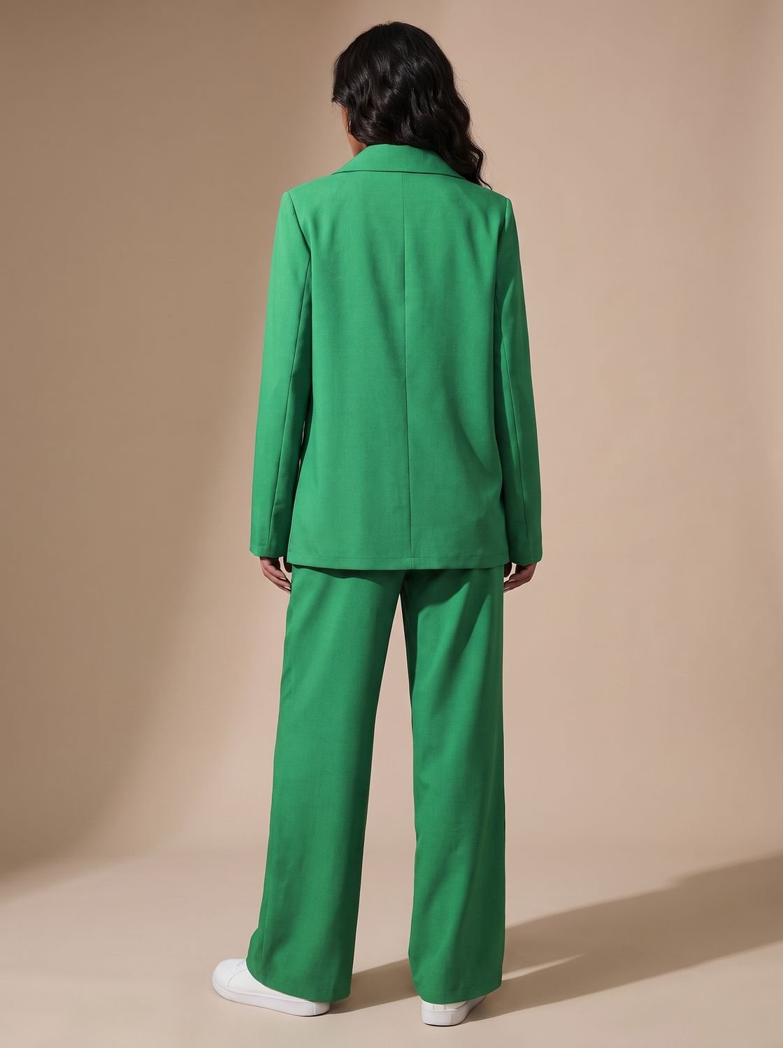 Olivia | Women's Double-Breasted Tailored Wide-Leg Blazer Pants Suit Set