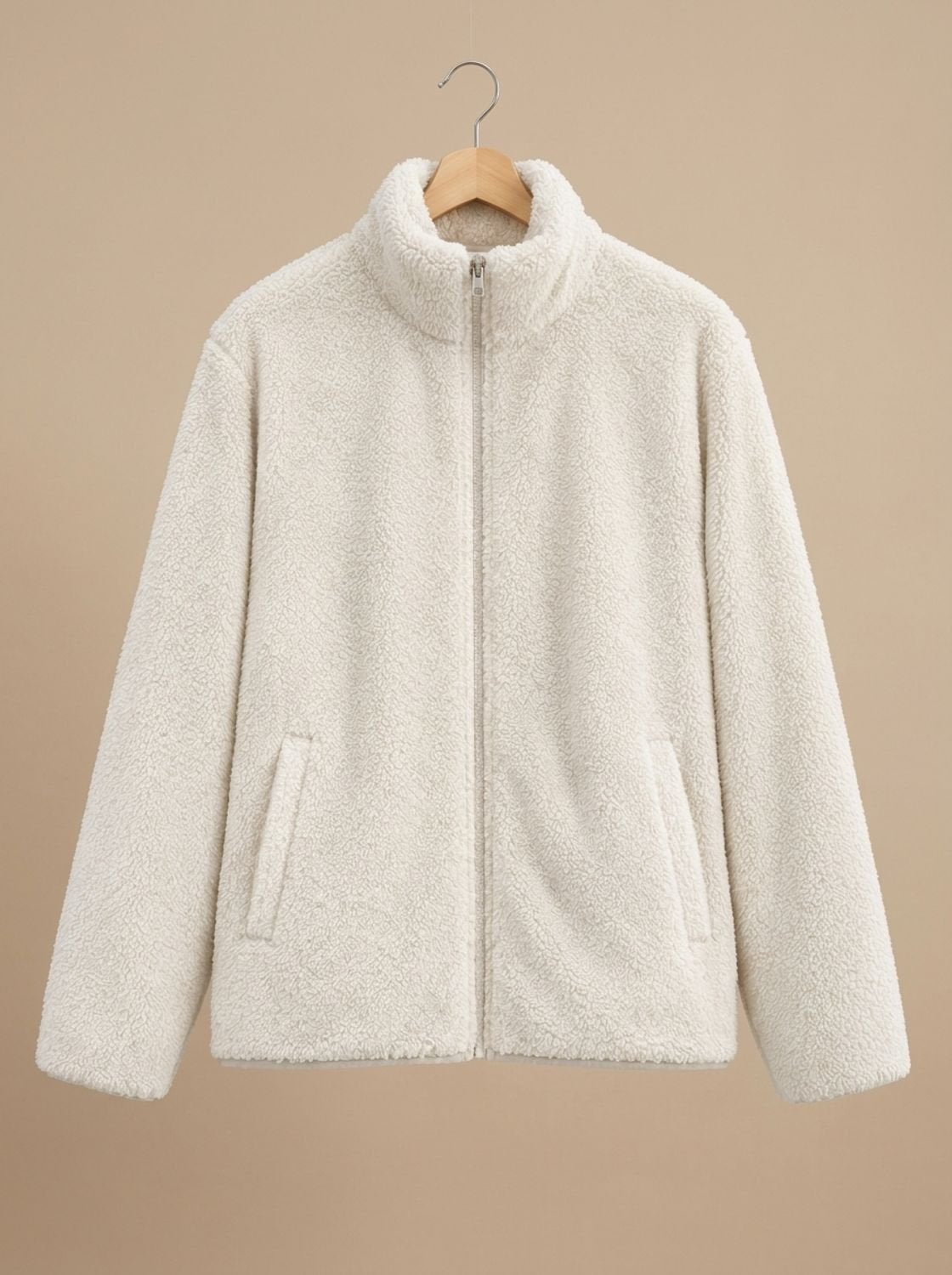 Olivia | Women's Plush Full-Zip Fleece Jacket Stand Collar