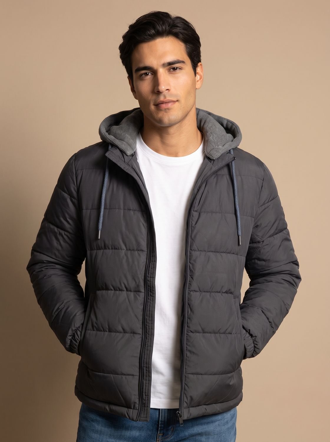 Owen | Men's Lightweight Quilted Hooded Puffer Jacket