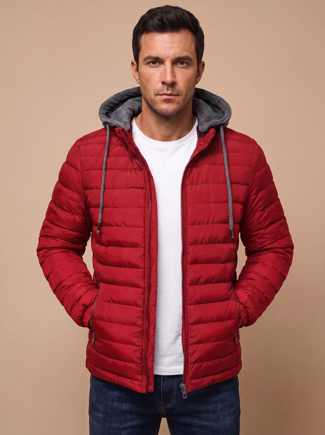 Owen | Men's Lightweight Quilted Hooded Puffer Jacket