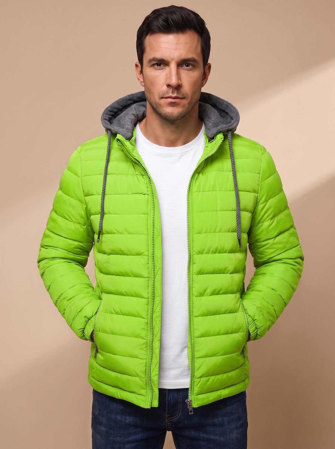 Owen | Men's Lightweight Quilted Hooded Puffer Jacket
