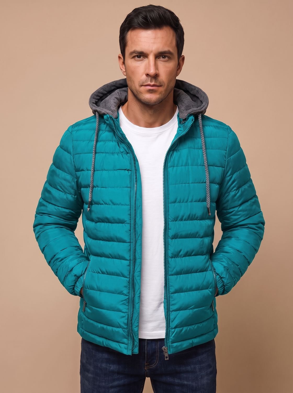 Owen | Men's Lightweight Quilted Hooded Puffer Jacket