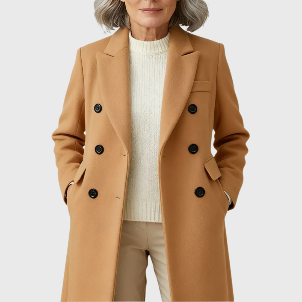 Rosalind | Women's Double-Breasted Long Overcoat