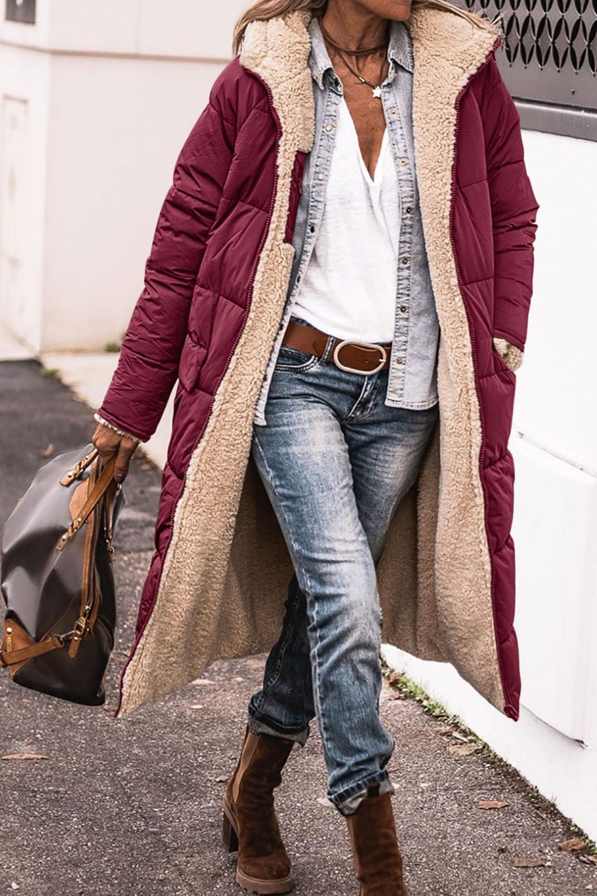 Rosalind | Women's Hooded Long Puffer Coat