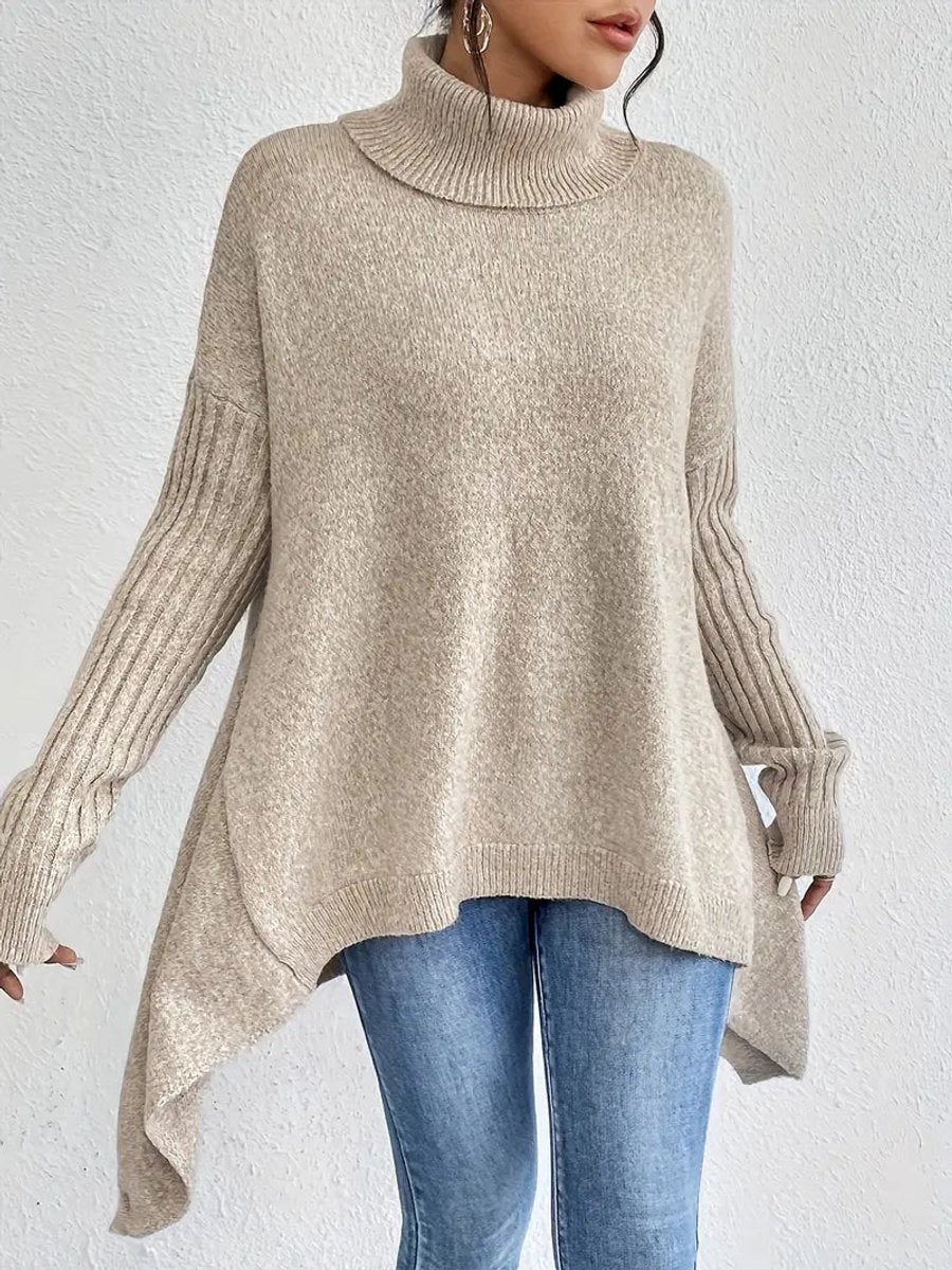Rosalind | Women's Oversized Ribbed Turtleneck Sweater