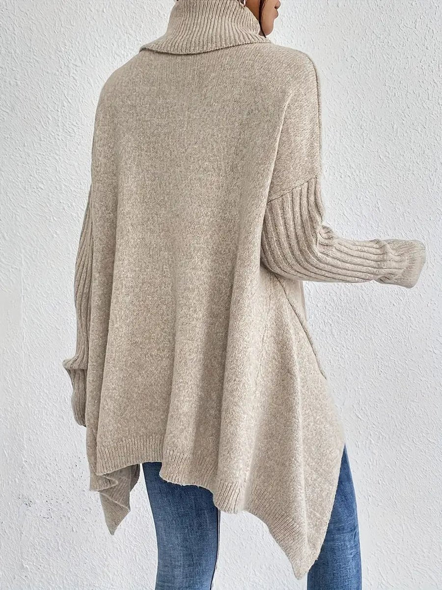 Rosalind | Women's Oversized Ribbed Turtleneck Sweater