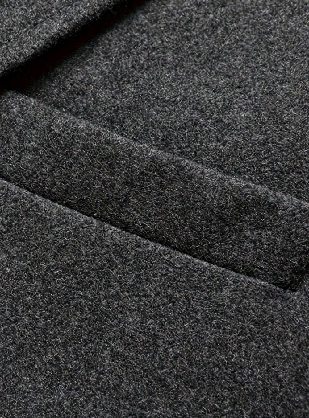 Ryan | Men's Wool Long Overcoat Tailored Button-Front Trench Coat