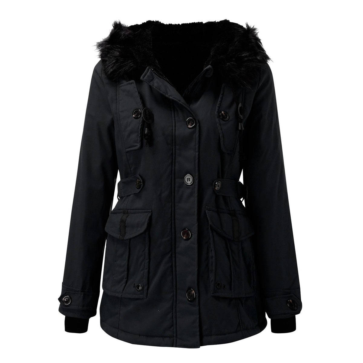 Sabine | Women's Faux Fur Hood Parka Coat