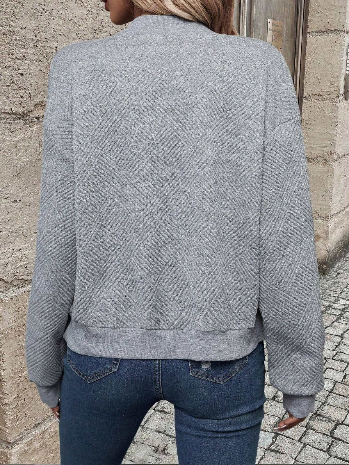 Sabine | Women's Textured Bomber Jacket