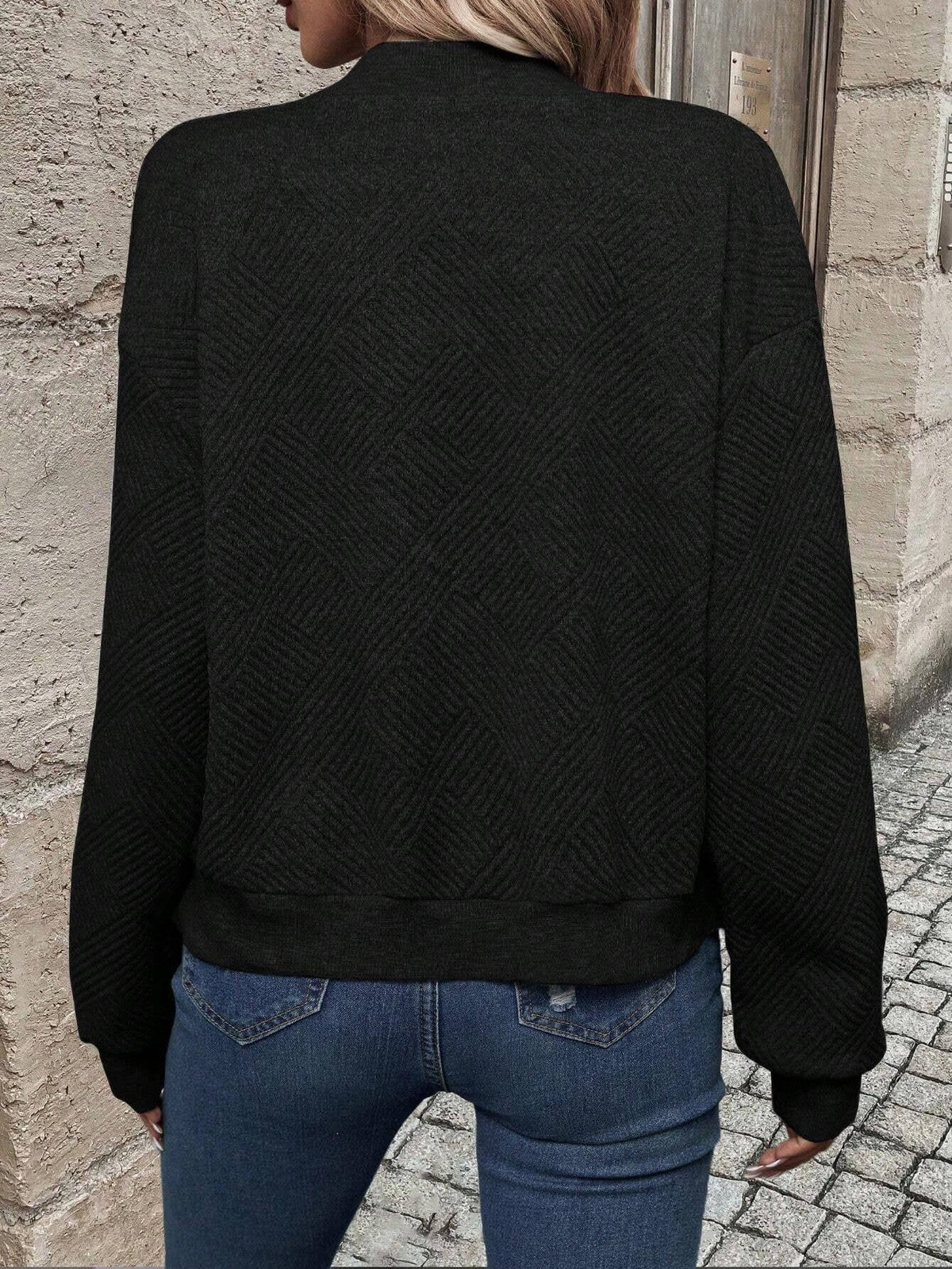 Sabine | Women's Textured Bomber Jacket