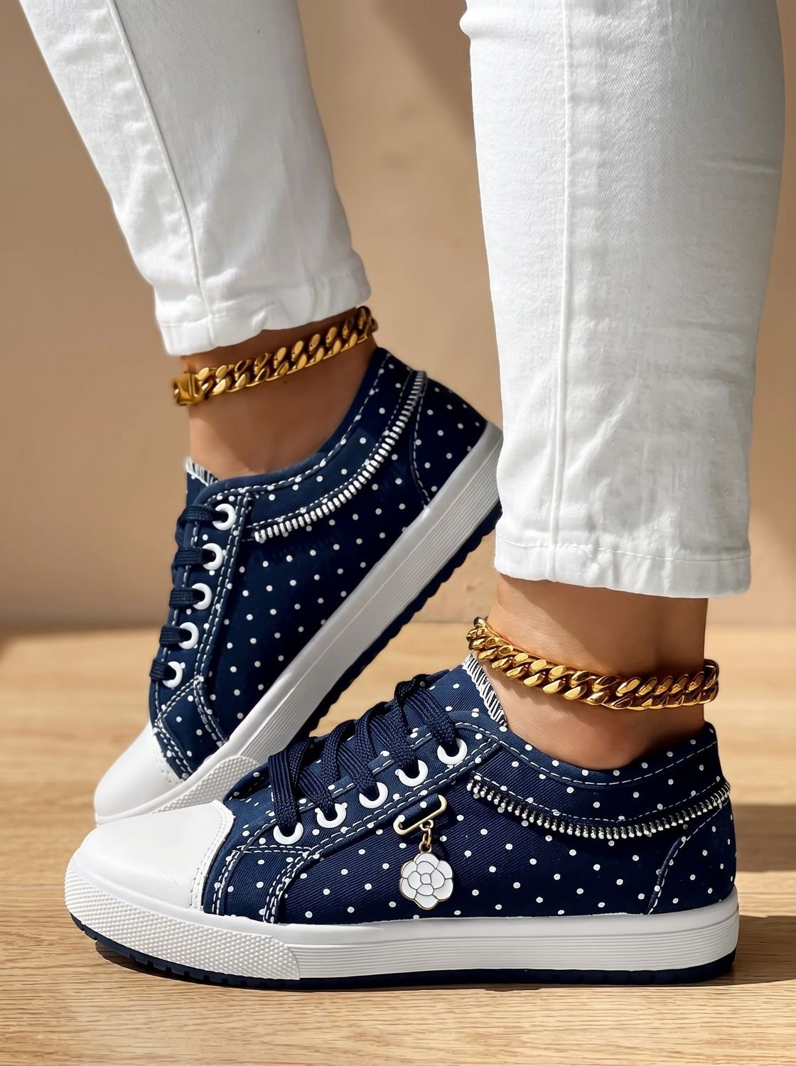 Scarlett | Women's Orthopedic Lace-Up Floral Mesh Platform Sneakers