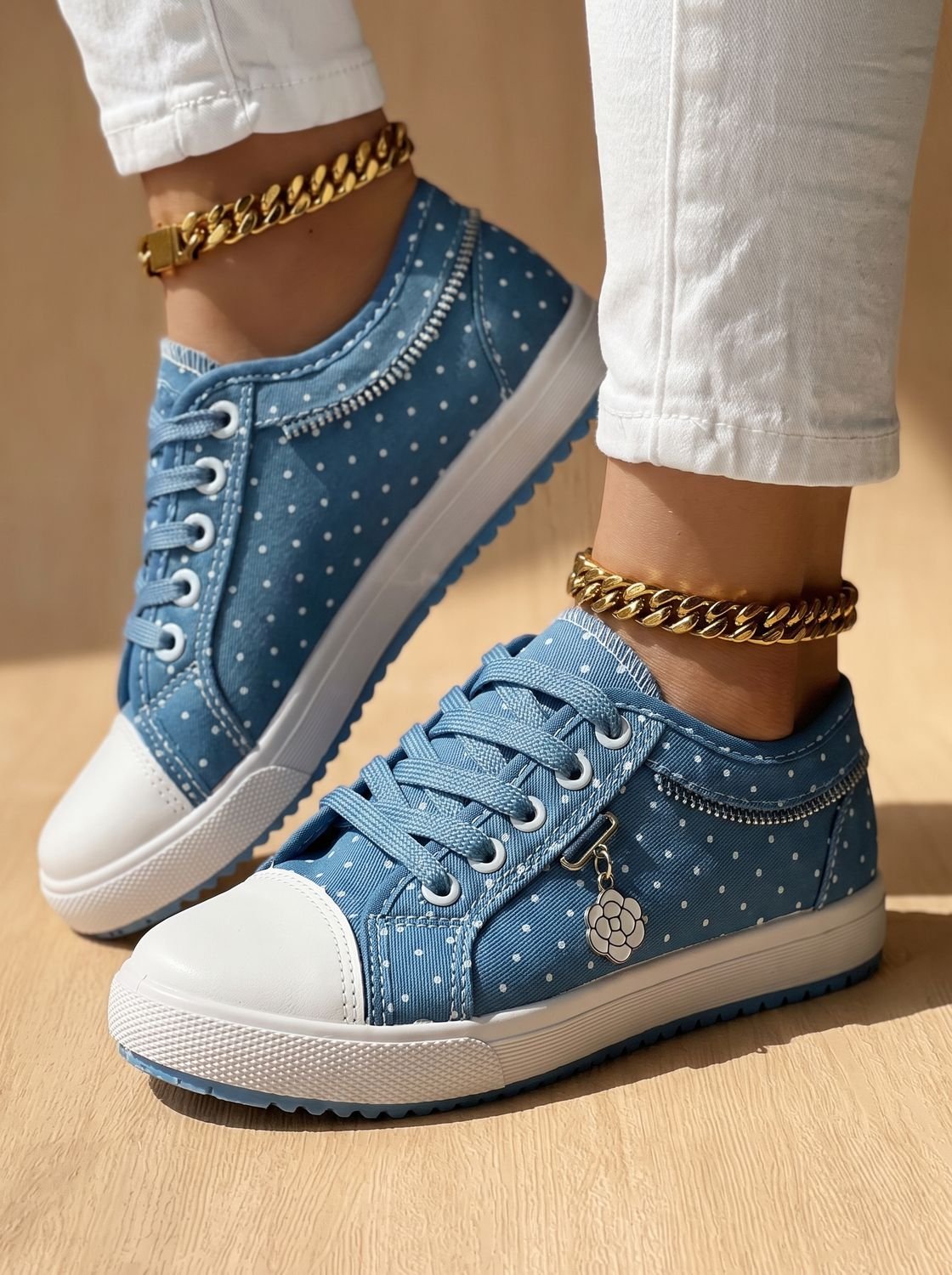 Scarlett | Women's Orthopedic Lace-Up Floral Mesh Platform Sneakers