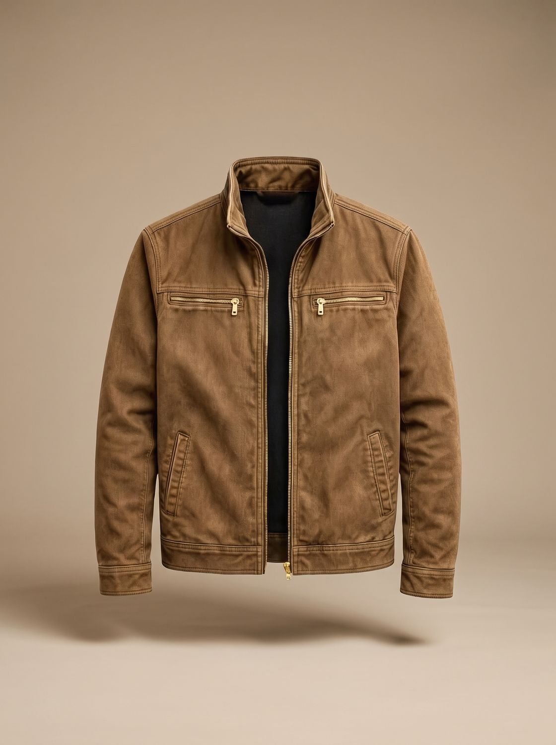 Sebastian | Men's Stand-Collar Full-Zip Slim-Fit Bomber Jacket