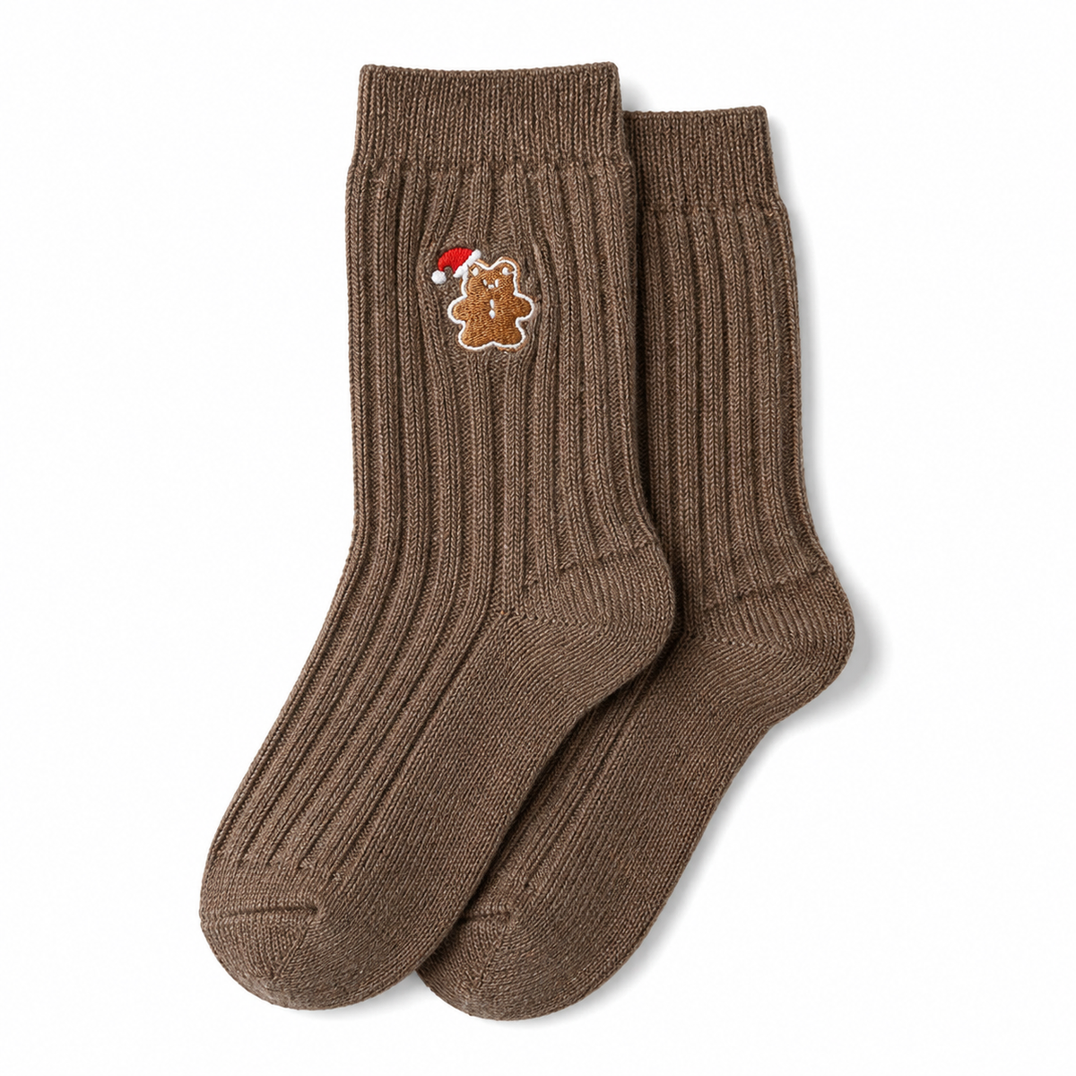 Snowman Cable Knit Socks for Women, Mid-Calf