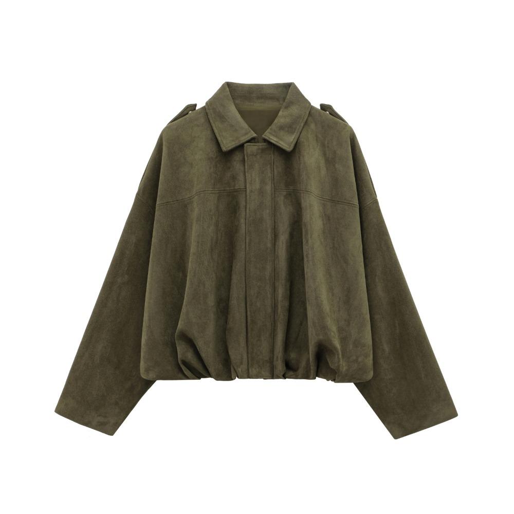 Talia | Women's Oversized Dropped Shoulder Cropped Bomber Jacket