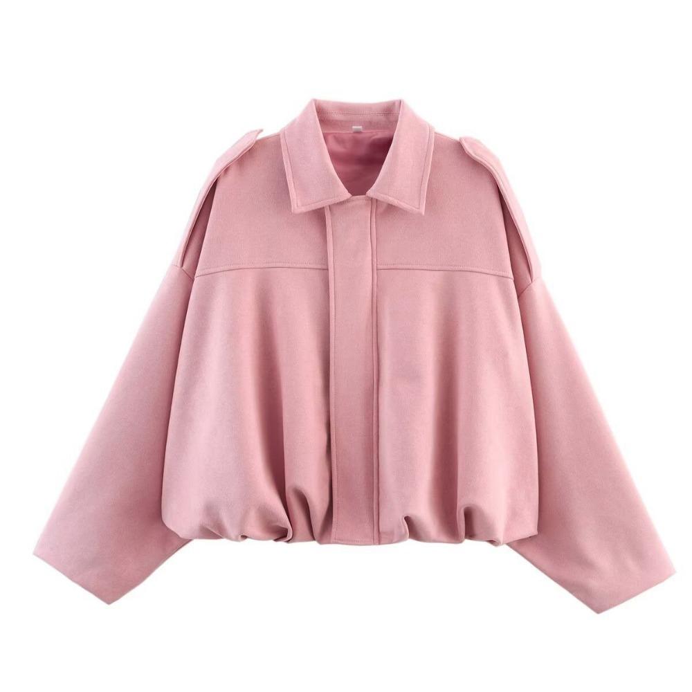 Talia | Women's Oversized Dropped Shoulder Cropped Bomber Jacket
