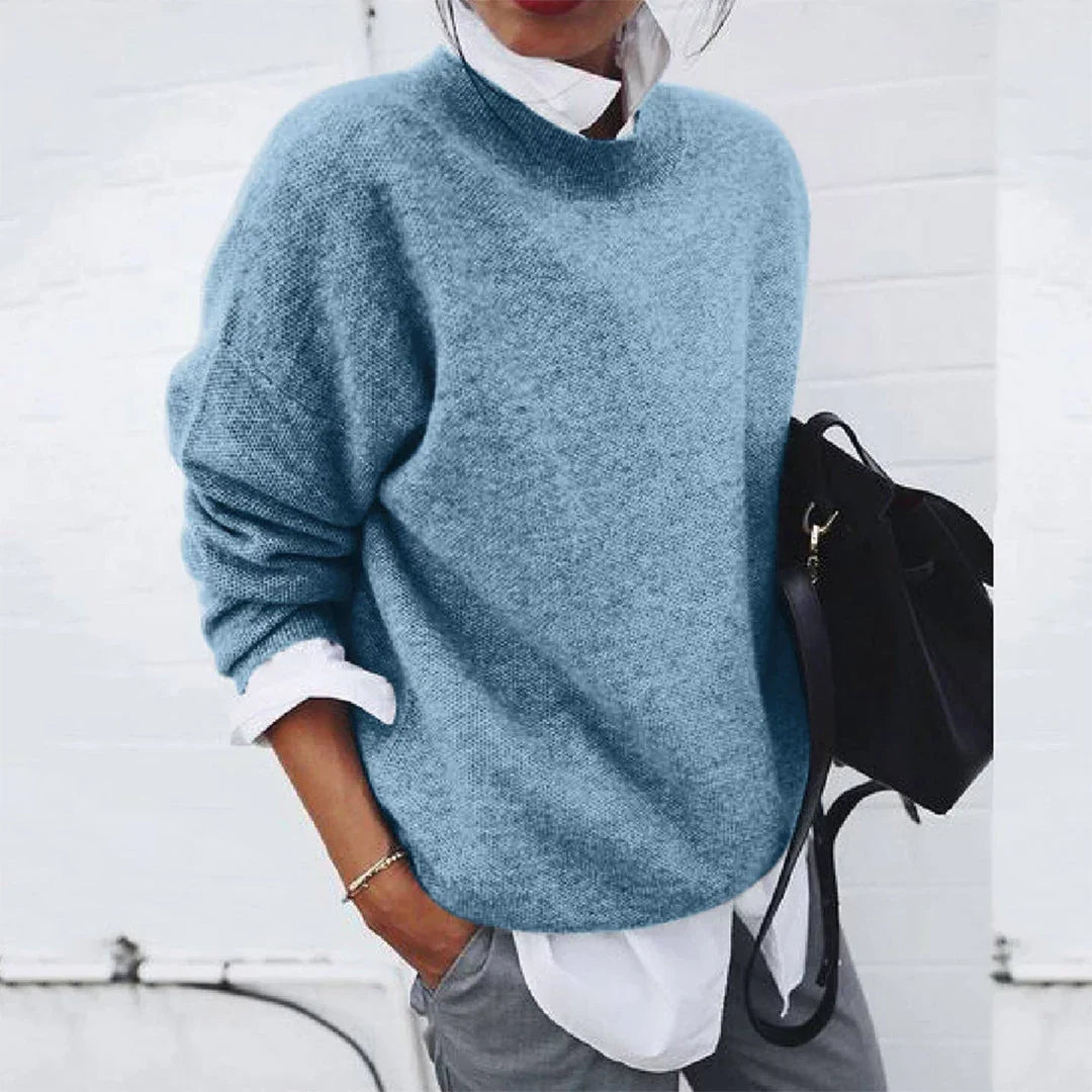 Tamsin | Women's Mock Neck Knit Sweater
