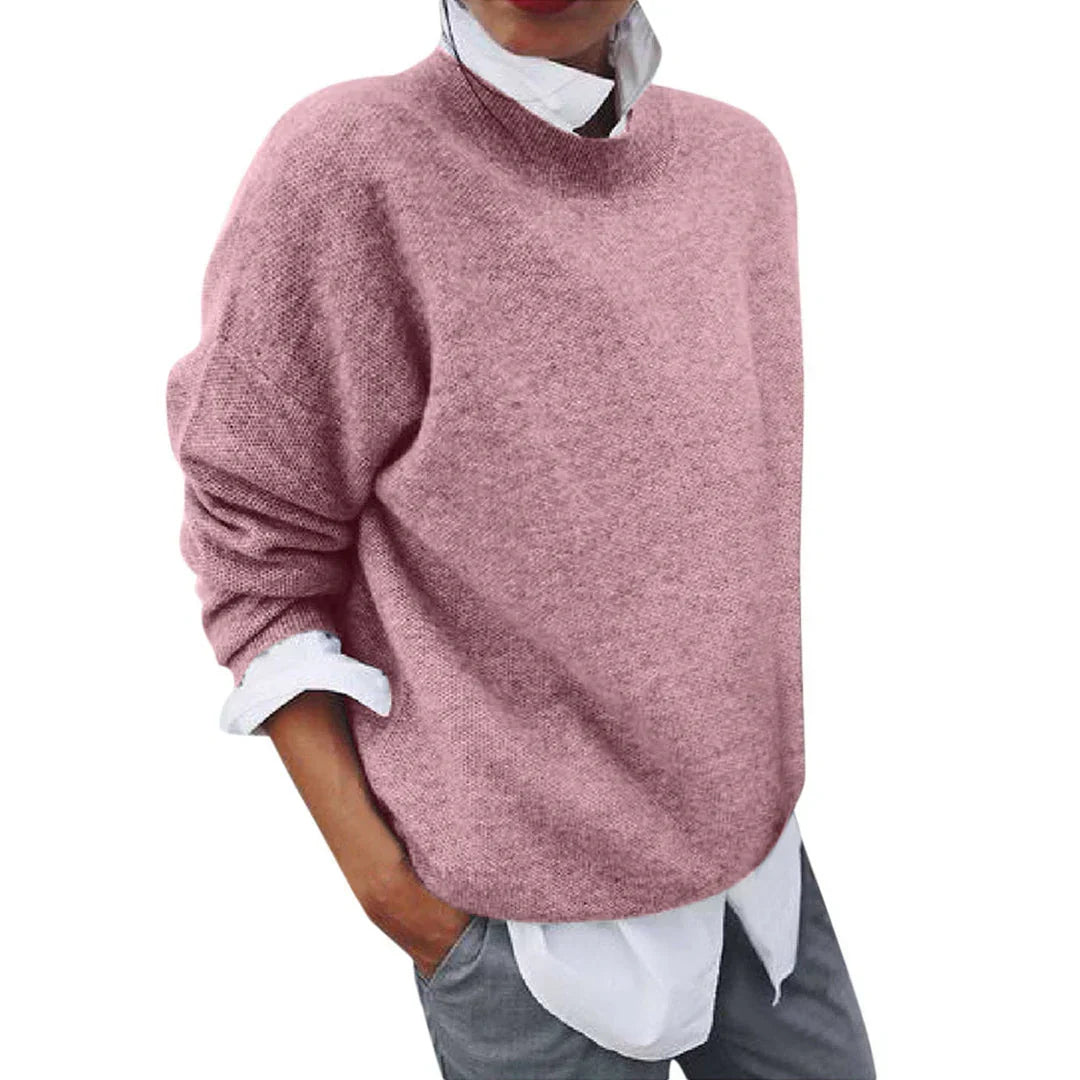Tamsin | Women's Mock Neck Knit Sweater