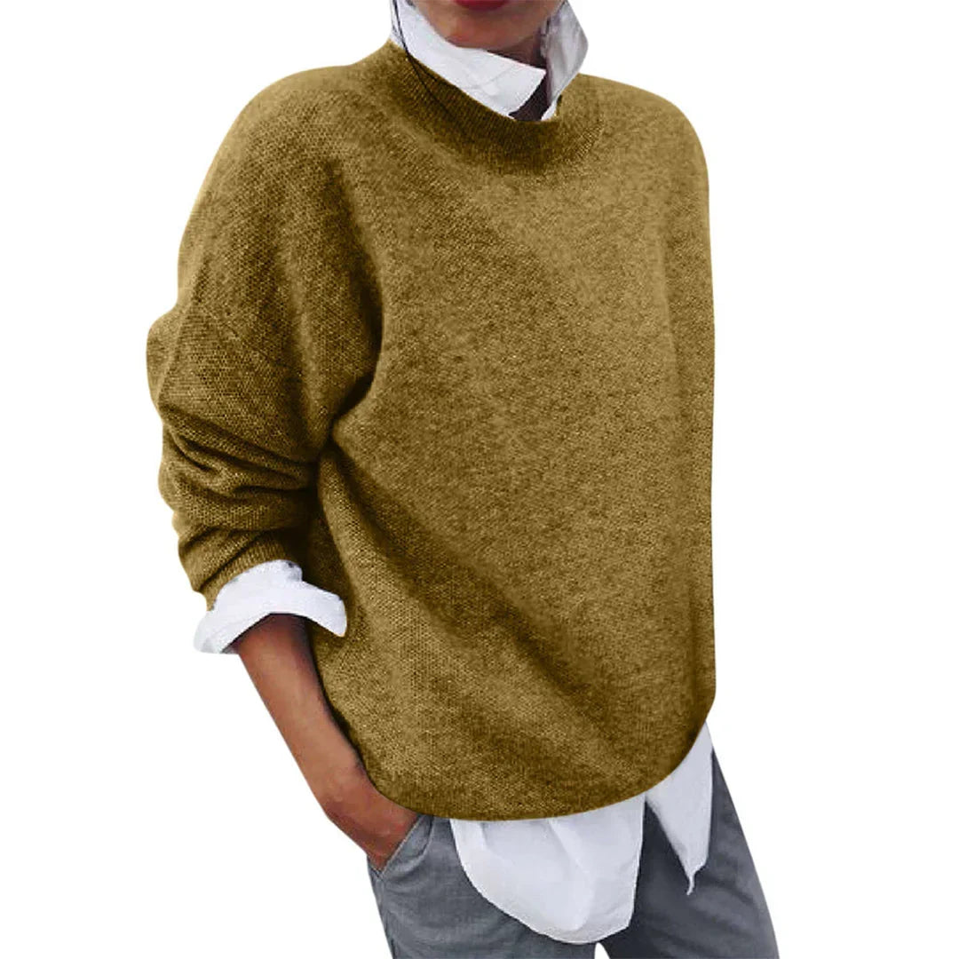 Tamsin | Women's Mock Neck Knit Sweater