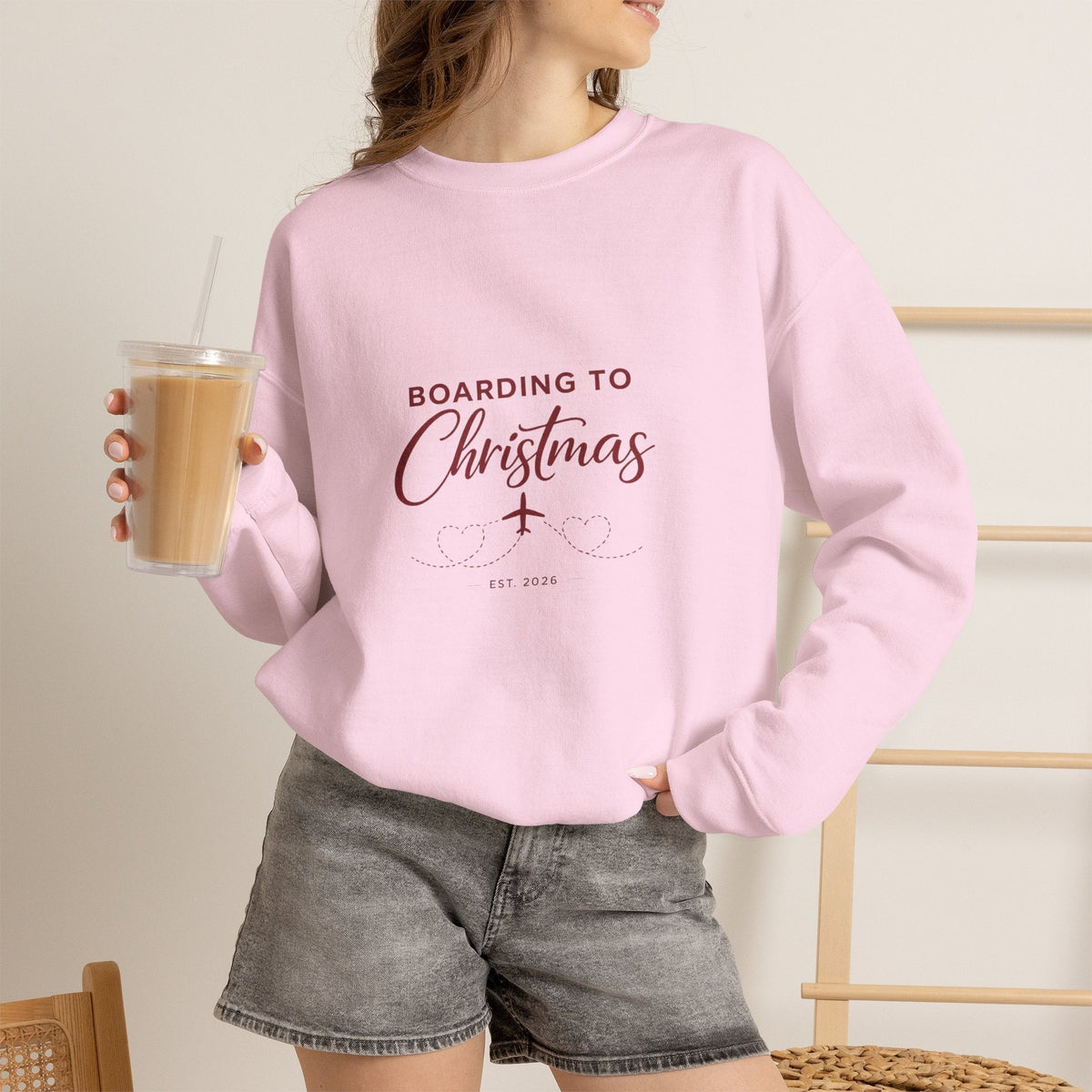 Unisex Heavy Blend™ Crewneck Sweatshirt - Boarding to Christmas