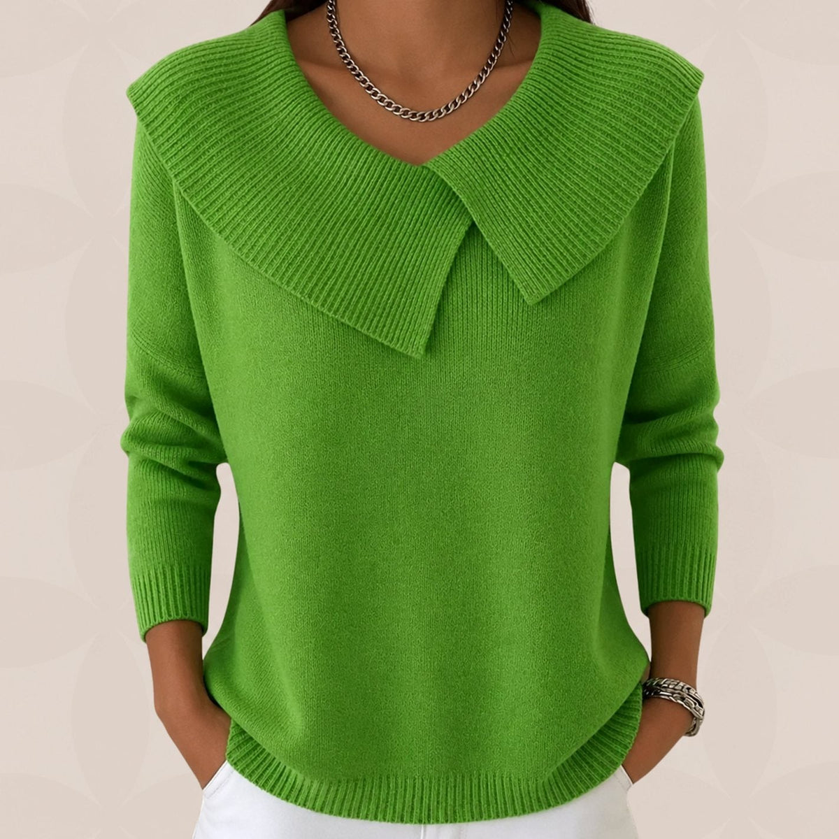 Vivienne | Women's Draped Collar Sweater