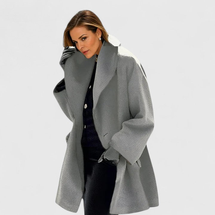 Women's Elegant Coat with Relaxed Fit
