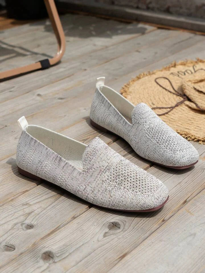 Women's Embellished Ballet Flats with Pearl Ankle Strap
