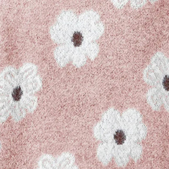 Women's Floral Print Half Zip Sweater