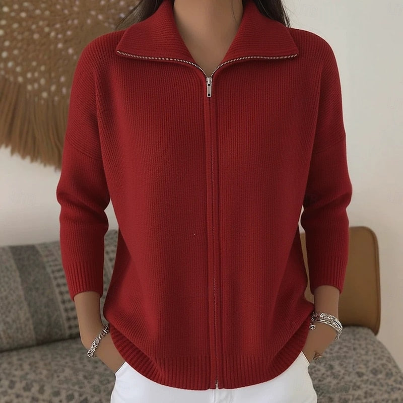 Women's Full Zip-Up Cardigan Sweater