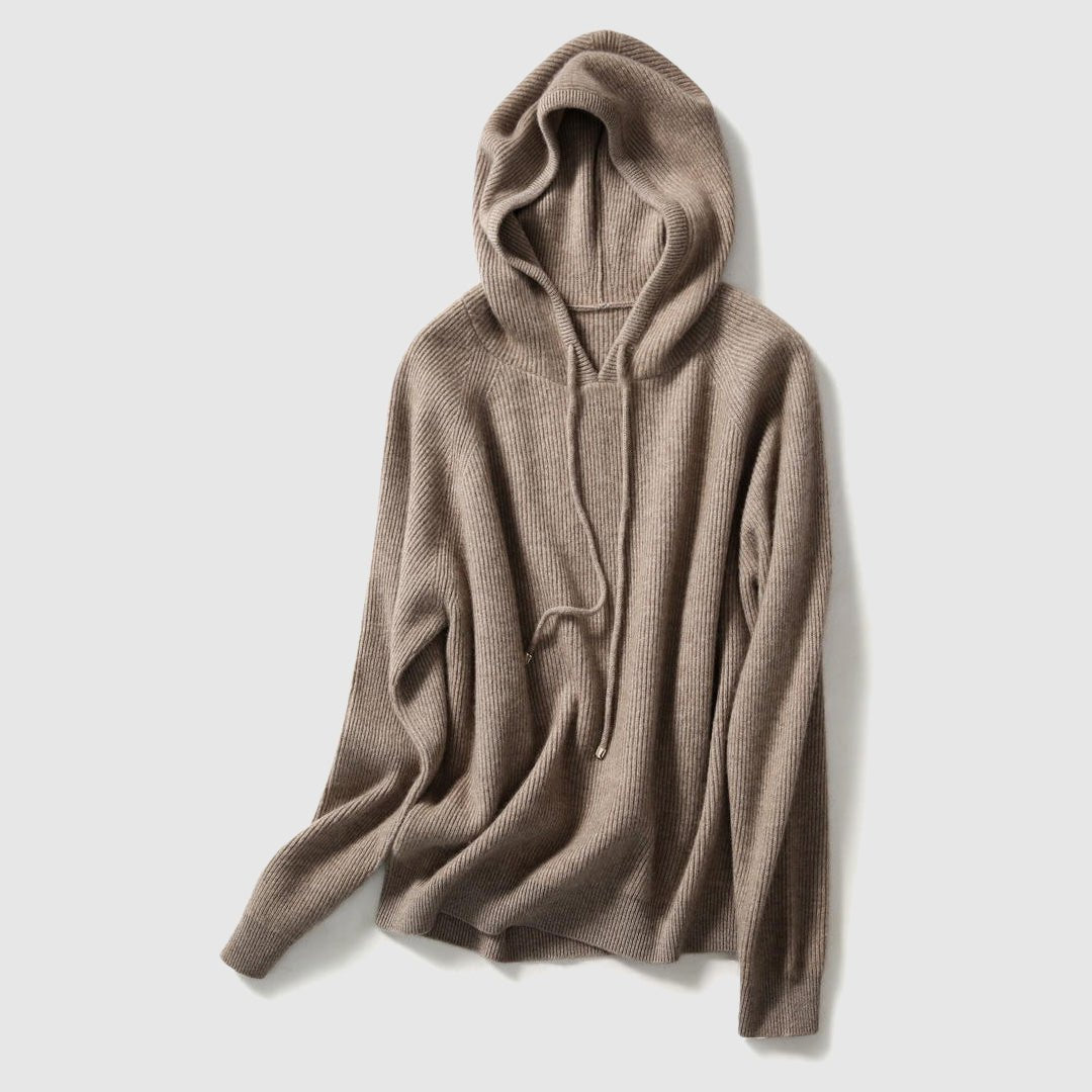 Women's Hooded Knitted Winter Sweater | Oversized Pullover