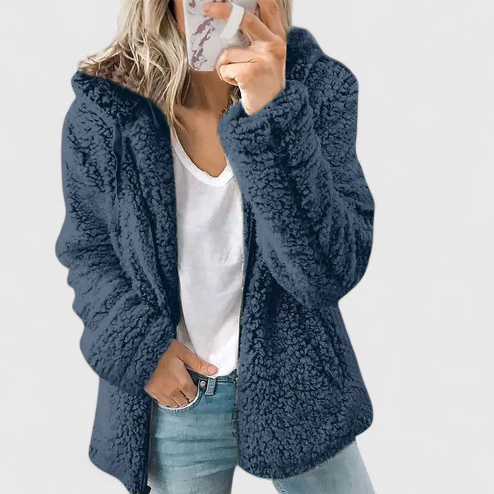 Women's Jacket with Faux Fur in Multiple Colors