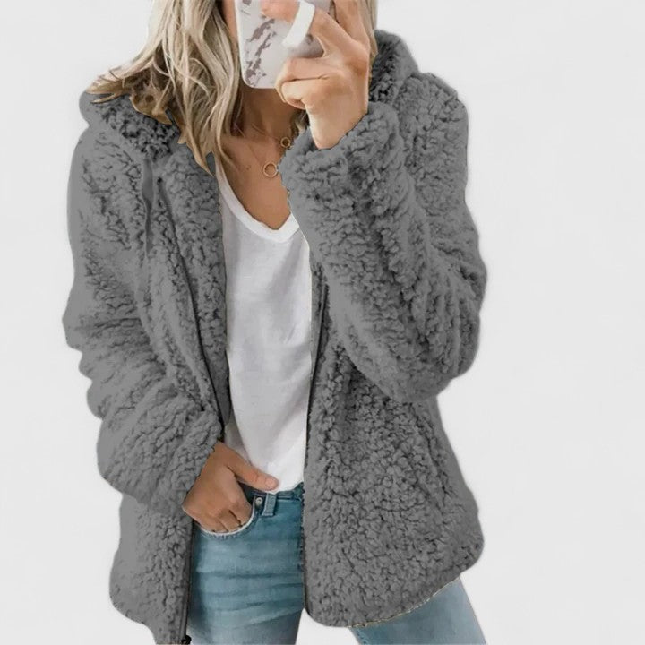 Women's Jacket with Faux Fur in Multiple Colors