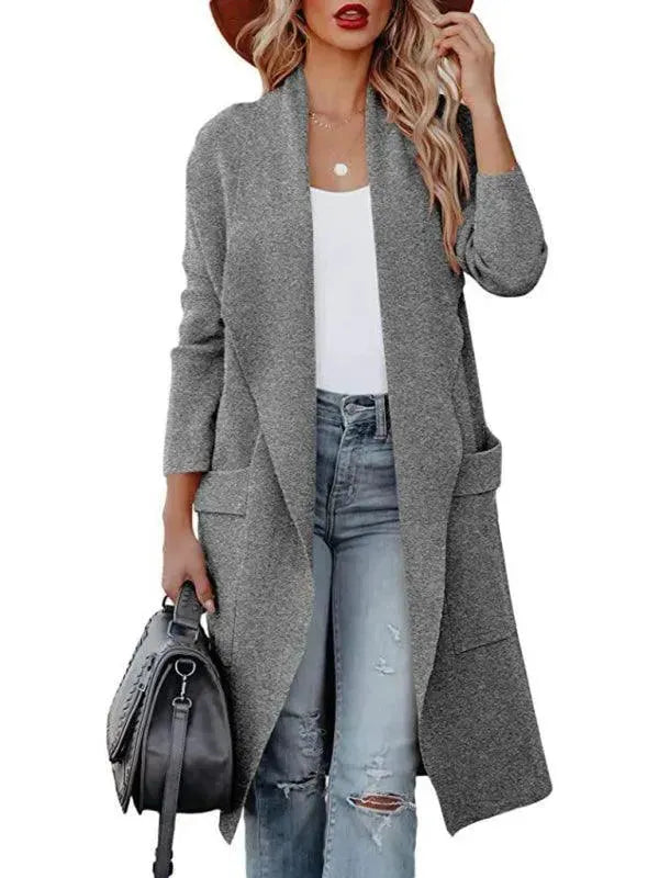 Women's Longline Cardigan with Pockets