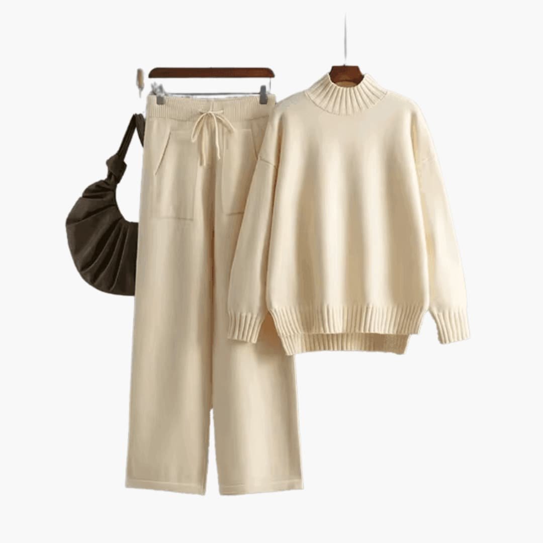 Women's Mock Neck Sweater Set
