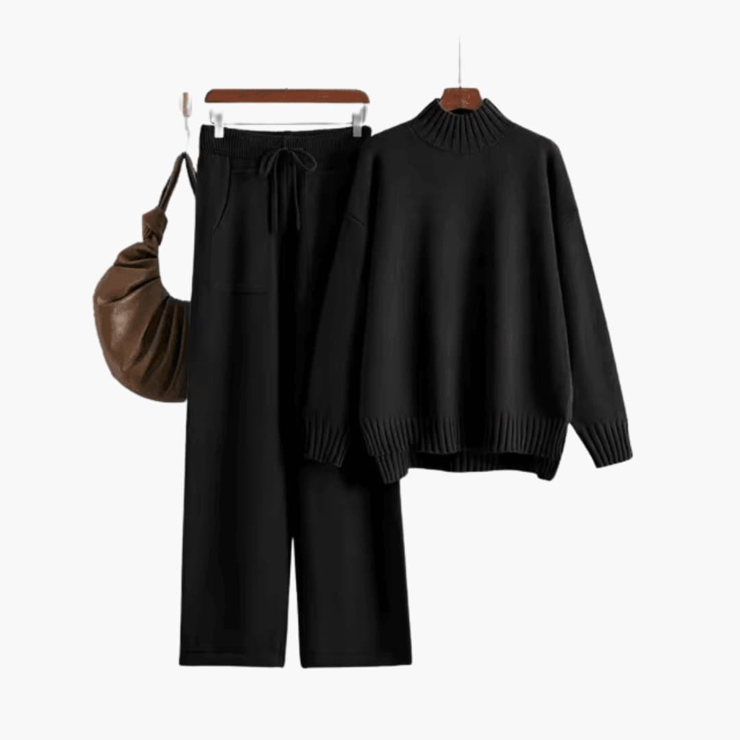 Women's Mock Neck Sweater Set