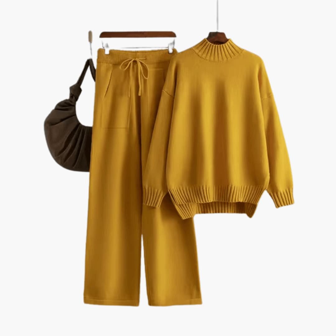 Women's Mock Neck Sweater Set