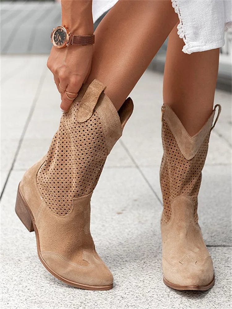 Women's Orthopaedic Taren Boots with Western Style
