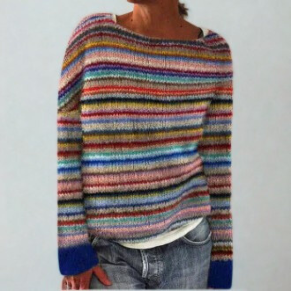 Women's Sweater with Retro Style