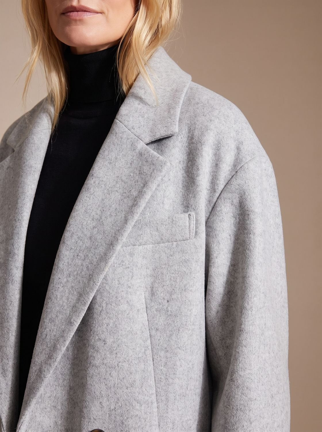 Women's Tailored Long Double-Breasted Overcoat