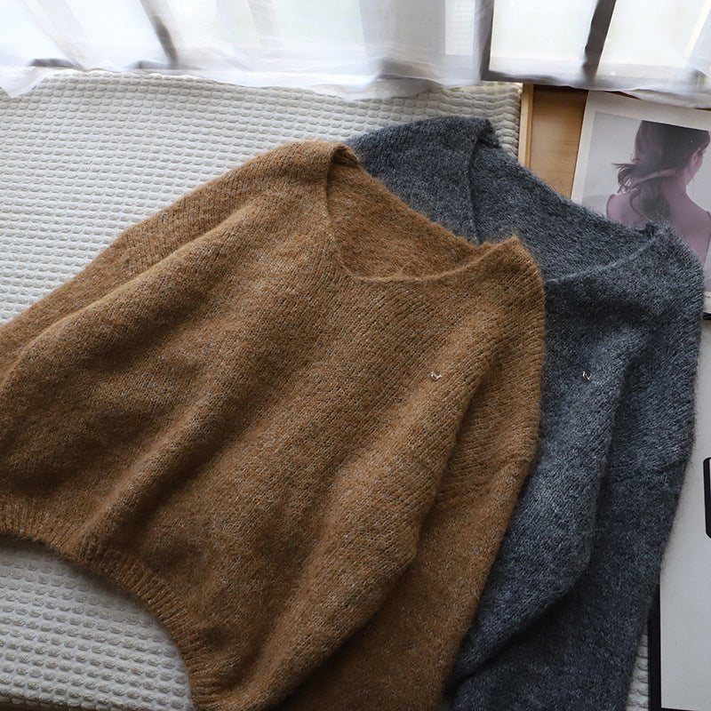 Women's V-Neck Softness Sweater | Boxy Fit Knit