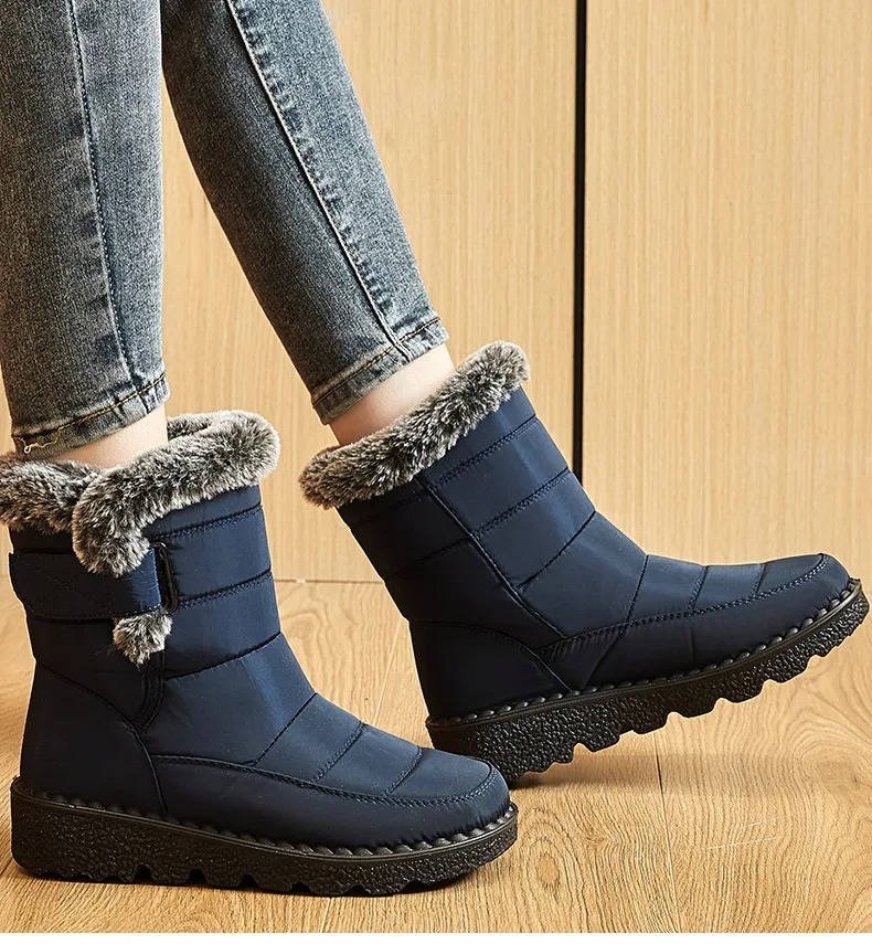 Women's Waterproof Insulated Snow Boots | Fur Cuff Winter