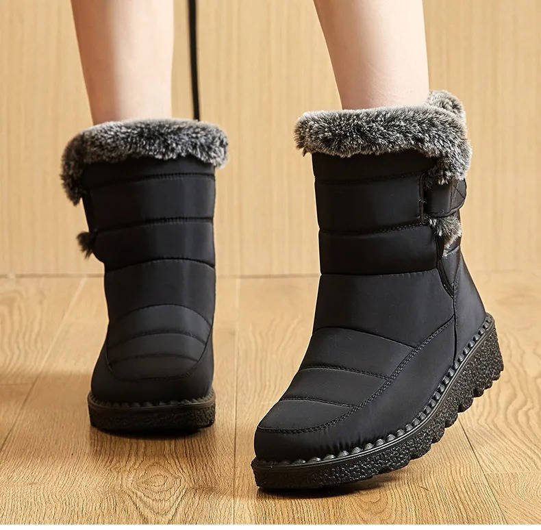 Women's Waterproof Insulated Snow Boots | Fur Cuff Winter
