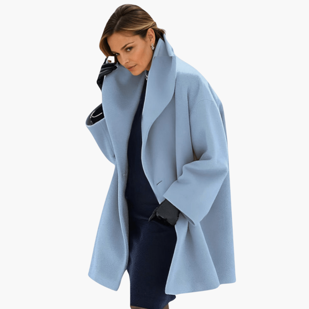 Women's Wide Collar Blazer Coat