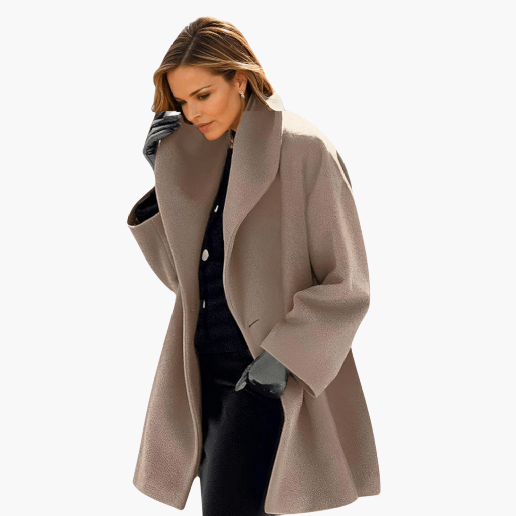 Women's Wide Collar Blazer Coat