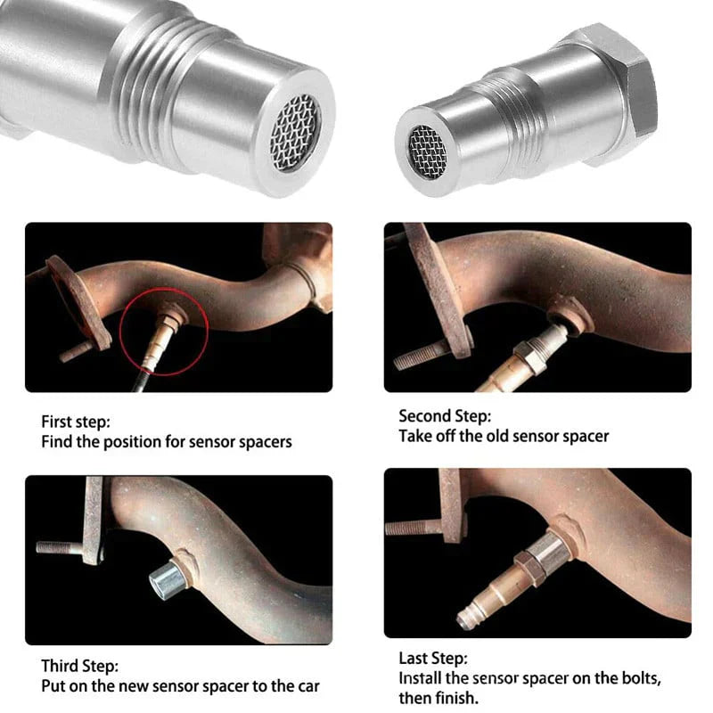 O2 Sensor Adapter M18x1.5 Check Engine Light Eliminator CEL Fix