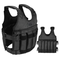 Weighted Vest 110 Pound Adjustable For Strength And Cardio With Removable Plates