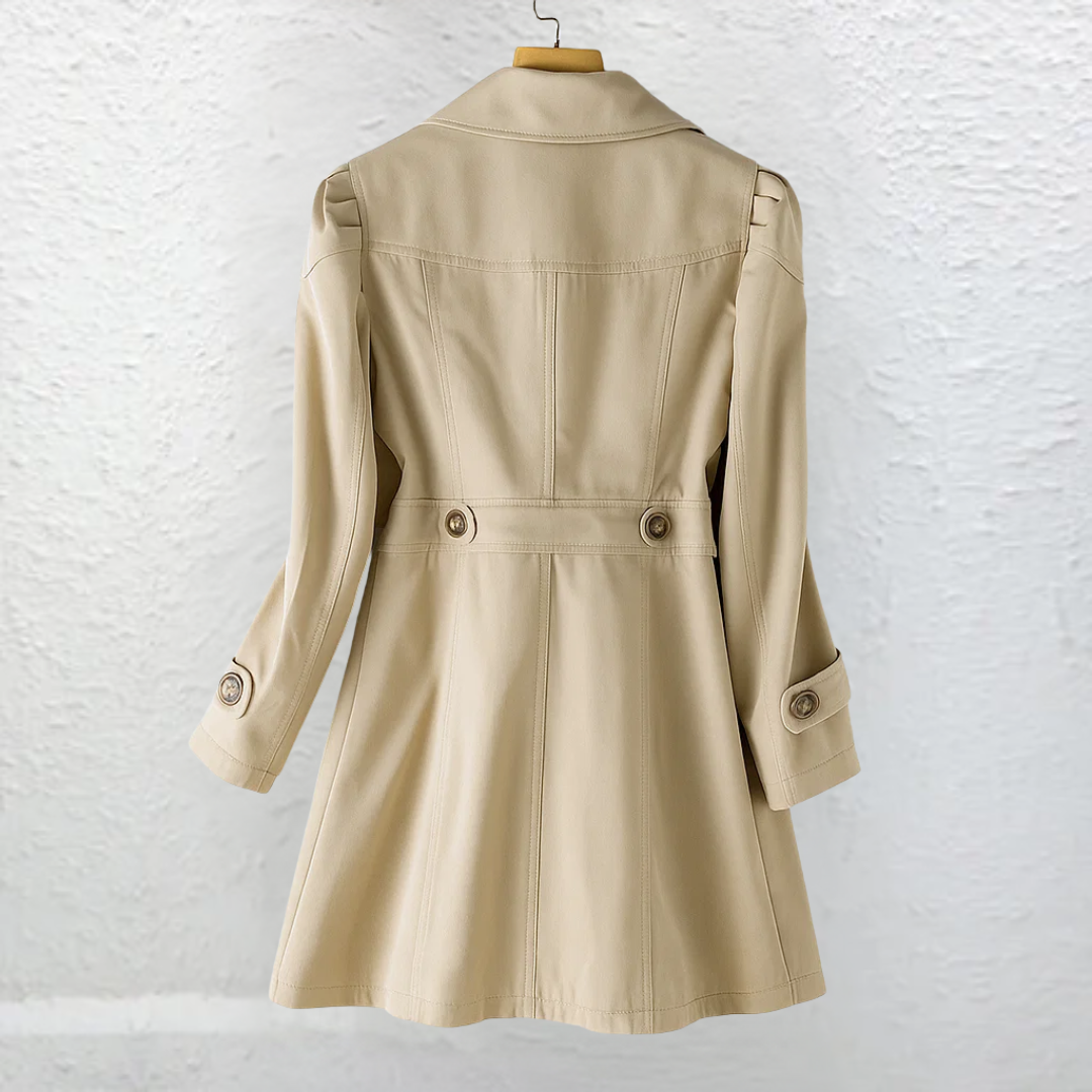 Abigail | Women's Coat with Lapels and Button Closure